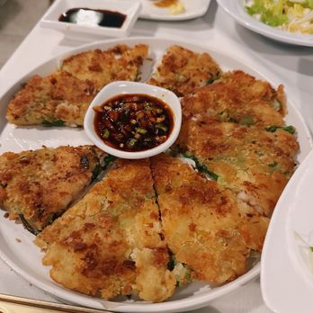 ILPOOM By Kim’s Sushi - Seafood Scallion Pancake (Haemul Pajaeon) - Japanese Near Me - Livingston, New Jersey ILPOOM By Kim’s Sushi - Seafood Scallion Pancake (Haemul Pajaeon) - Japanese Near Me - Livingston, New Jersey