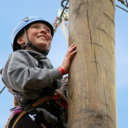 Lost Valley Retreat Center - Adventuring through the high ropes