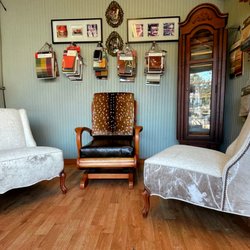 Chevy's Furniture Upholstery - Lovely leather and fabric combination