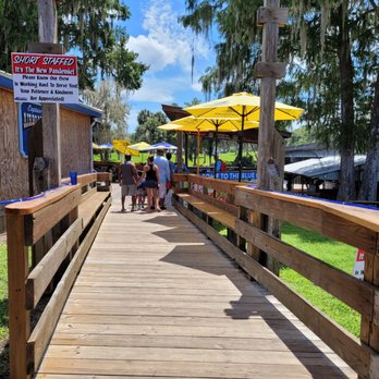 The Blue Gator - Entrance to the Patio - Seafood Near Me - Dunnellon, Florida The Blue Gator - Entrance to the Patio - Seafood Near Me - Dunnellon, Florida