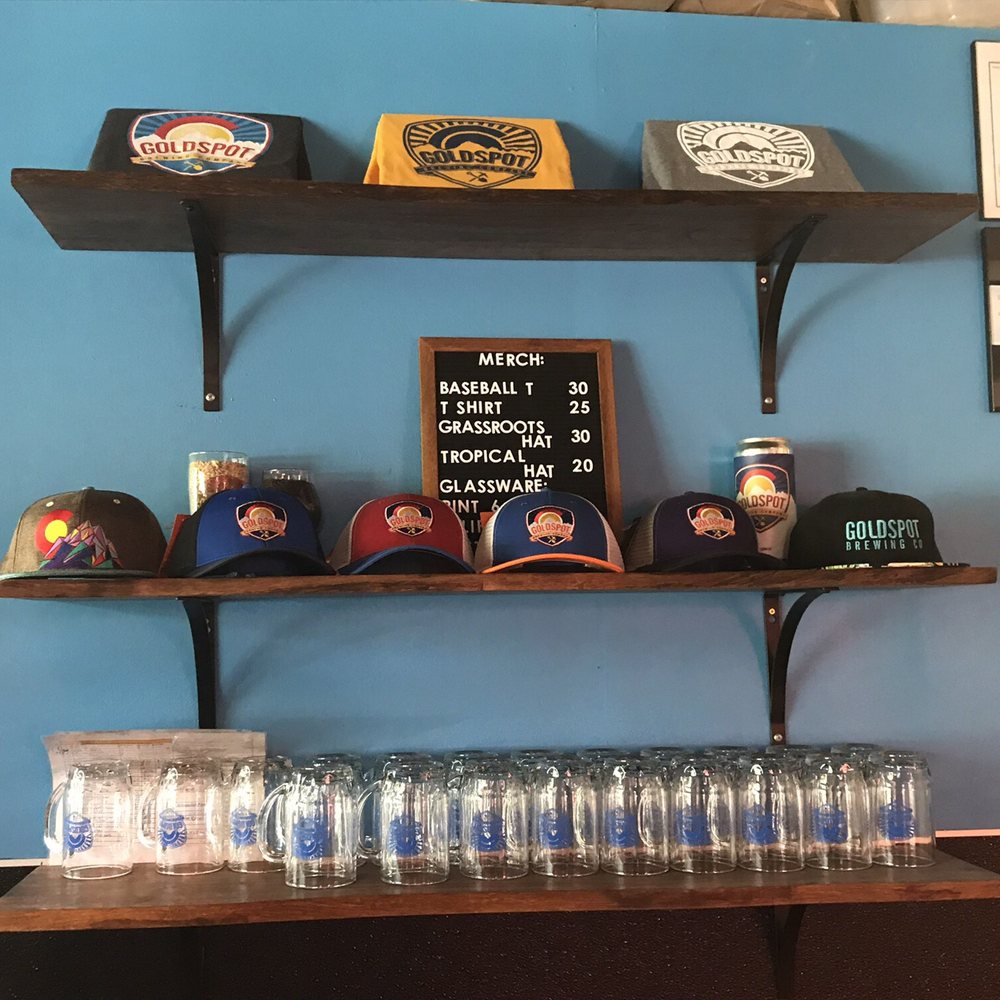 Goldspot Brewing - Goldspot Merchandise: shirts, hats and beer mug/glass. - Breweries Near Me - Denver, Colorado Goldspot Brewing - Goldspot Merchandise: shirts, hats and beer mug/glass. - Breweries Near Me - Denver, Colorado