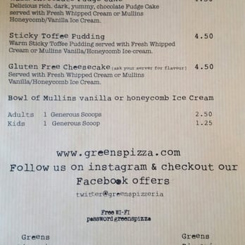 Greens Pizza - Pizza Near Me - Belfast, BFS