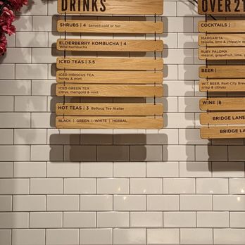 Chaia - Drink menu with inaccurate prices.  They won't honor these, so see correct ones on website or computer screen by grill. - Tacos Near Me - Washington, DC, District of Columbia