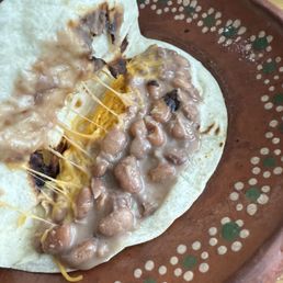 Bean and cheese Taco Bean and cheese Taco