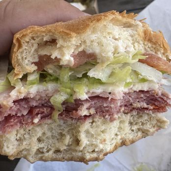 Lisa's Market - Great Italian sub. This is their "Mafia" with capicola, mortadella and salame. - Grocery Near Me - Ontario, California