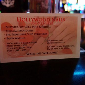 Hollywood Nails - Nail Salons Near Me - Dania Beach, Florida