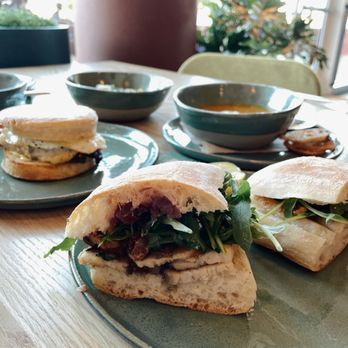 Google Visitor Experience Cafe - Perfectly Porchetta sandwich - Cafes Near Me - Mountain View, California