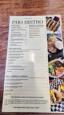 Menu photo 2 Pho Bistro Elk Grove, CA Menu photo 2 Pho Bistro Elk Grove, CA
