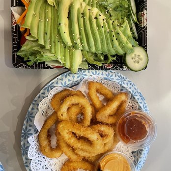 Fancy Bowl - Avocado salad and calamari side - Sushi Bars Near Me - Sioux Falls, South Dakota