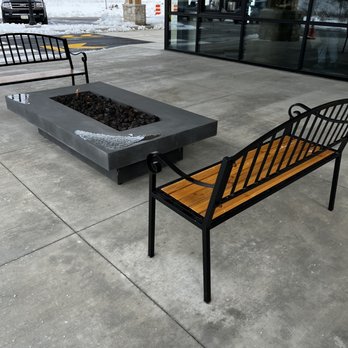 Aspasia Coffee and Bake Shop - Outdoor fireplace - Gluten-Free Near Me - Carmel, Indiana