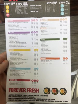 Menu photo 7 Kung Fu Tea Plainfield, IN
