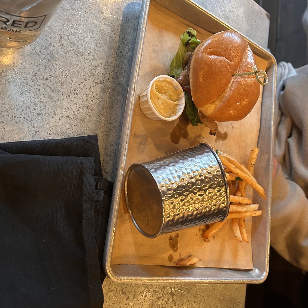 Charred Burger + Bar - Bacon and blue cheese burger - Burgers Near Me - Omaha, Nebraska