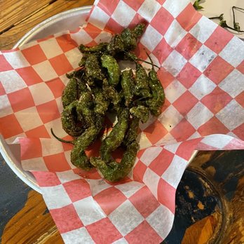 Buffalo Run - Shishito peppers from happy hour menu - Sports Bars Near Me - Spring, Texas