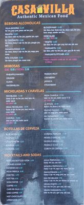 Menu photo 6 Casa Villa San Jose, CA Menu photo 6 Casa Villa San Jose, CA