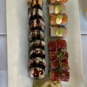 Lure Fishbar - Hellfire roll, Shazam roll & lobster tempura roll - Seafood Near Me - New York, New York