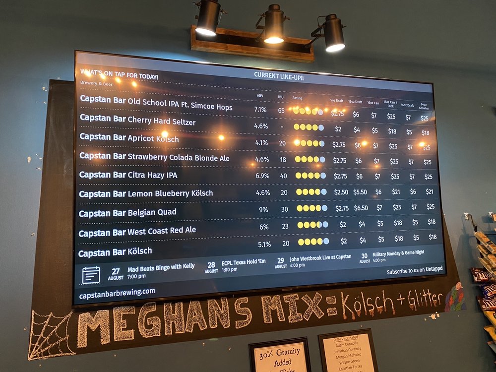 CAPSTAN BAR BREWING COMPANY Updated September 2024 57 Photos & 37