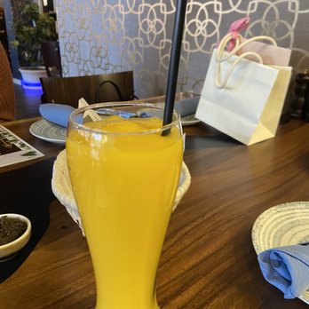 Blue Fig Garden - Mango cocktail (no alcohol) - Mediterranean Near Me - Cherry Hill, New Jersey