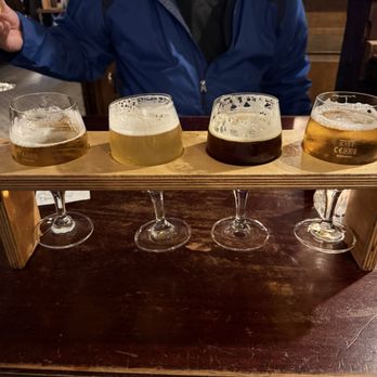 Bier Central - Flight of Sam's choice of beers for me. - Pubs Near Me - Antwerp, VAN