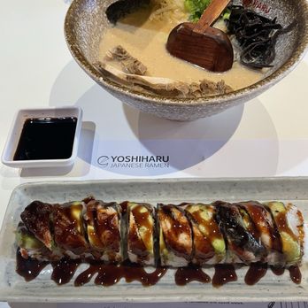Yoshiharu Ramen - Dragon roll and chicken ramen - Ramen Near Me - Orange, California Yoshiharu Ramen - Dragon roll and chicken ramen - Ramen Near Me - Orange, California