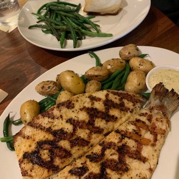 Seasons 52 - Brick Oven-Roasted Chilean Sea Bass, Wood-Grilled Boneless Rainbow Trout - New American Near Me - Columbia, Maryland Seasons 52 - Brick Oven-Roasted Chilean Sea Bass, Wood-Grilled Boneless Rainbow Trout - New American Near Me - Columbia, Maryland