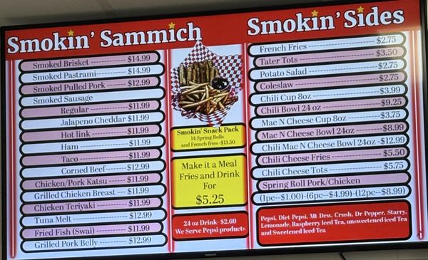 Menu photo 2 Smokin' Sammich Las Vegas, NV Menu photo 2 Smokin' Sammich Las Vegas, NV