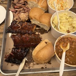 Pinche Gringo BBQ Warehouse - Ribs, pulled pork, smoked brisket, rolls, spicy baked beans, potato salad, coleslaw & Mac n cheese.