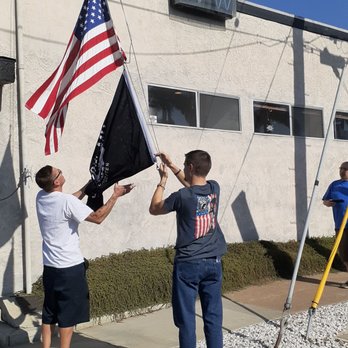 The Redondo Beach VFW Post 2828 - two men holding an american flag - Bars Near Me - Redondo Beach, California The Redondo Beach VFW Post 2828 - two men holding an american flag - Bars Near Me - Redondo Beach, California
