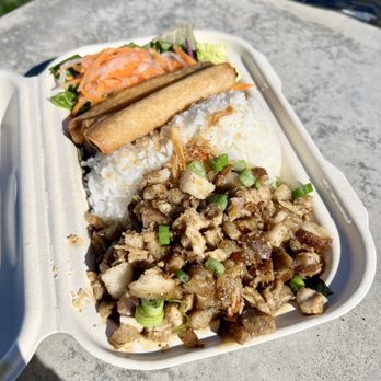Casa Pinoy - Sisig rice plate - Filipino Near Me - Lathrop , California