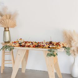 The Cheese Block - Sawhorse Grazing Table