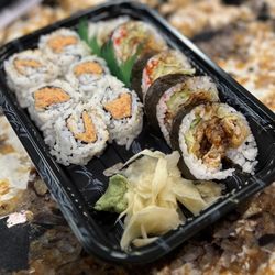Sushi Circle - Spicy tuna roll and Spider Roll