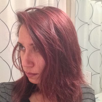 Hype Salon - My red hair when I first walked into Hype Salon. - Hair Salons Near Me - Folsom, California