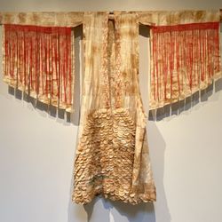 William D Cannon Art Gallery - Kimono made from teabags