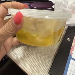 Wonton soup. Half serving compared to comparable restaurants.