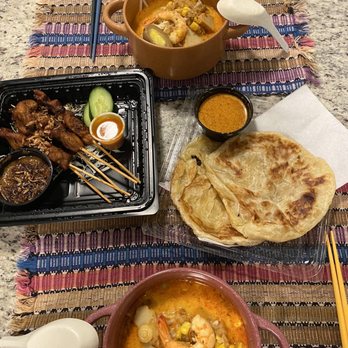 Borneo Eatery - Chicken Satay- Laksa Mee- 2 Piece Roti Prata - Indonesian Near Me - Alhambra, California Borneo Eatery - Chicken Satay- Laksa Mee- 2 Piece Roti Prata - Indonesian Near Me - Alhambra, California