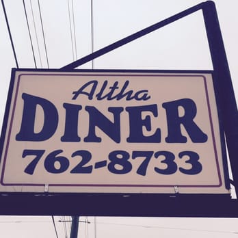 Altha Diner - a sign for altha diner - American Near Me - Altha, Florida