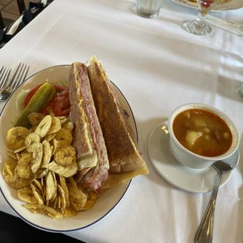Columbia Restaurant - Cuban sandwich and Spanish Bean soup - Spanish Near Me - Celebration, Florida