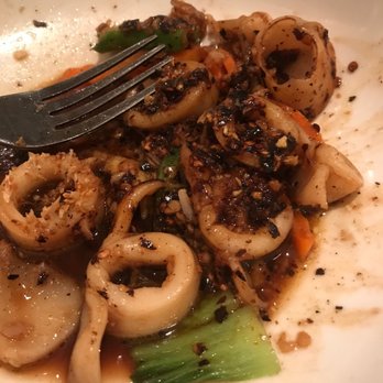 Sweet Basil - Yummmmy spicy Pad Garlic with squid! - Thai Near Me - Woodside, New York Sweet Basil - Yummmmy spicy Pad Garlic with squid! - Thai Near Me - Woodside, New York