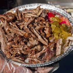 Bonilla's pizza - shawarma beef dinner