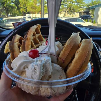Jersey Cow Ice Cream - Waffle Bowl Sundae - Ice Cream & Frozen Yogurt Near Me - Absecon, New Jersey Jersey Cow Ice Cream - Waffle Bowl Sundae - Ice Cream & Frozen Yogurt Near Me - Absecon, New Jersey