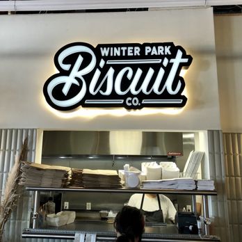 Winter Park Biscuit Co. - Logo at indoor pickup counter - Vegan Near Me - Orlando, Florida Winter Park Biscuit Co. - Logo at indoor pickup counter - Vegan Near Me - Orlando, Florida