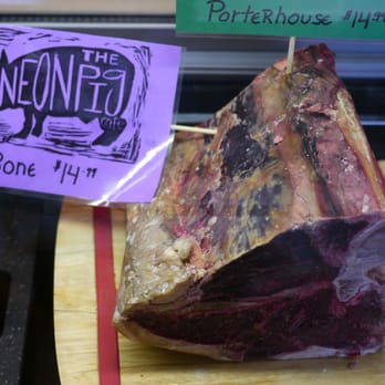 Neon Pig - Mouthwatering dry aged Porterhouse - Butcher Near Me - Tupelo, Mississippi Neon Pig - Mouthwatering dry aged Porterhouse - Butcher Near Me - Tupelo, Mississippi