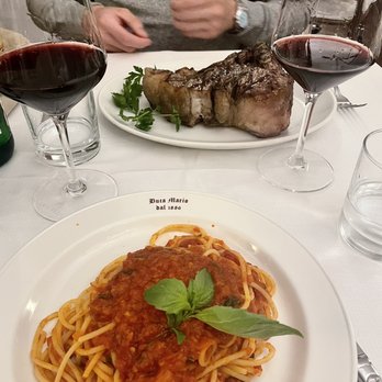 Buca Mario - Spaghetti and t bone. Food was amazing - Tuscan Near Me - Florence, FI Buca Mario - Spaghetti and t bone. Food was amazing - Tuscan Near Me - Florence, FI