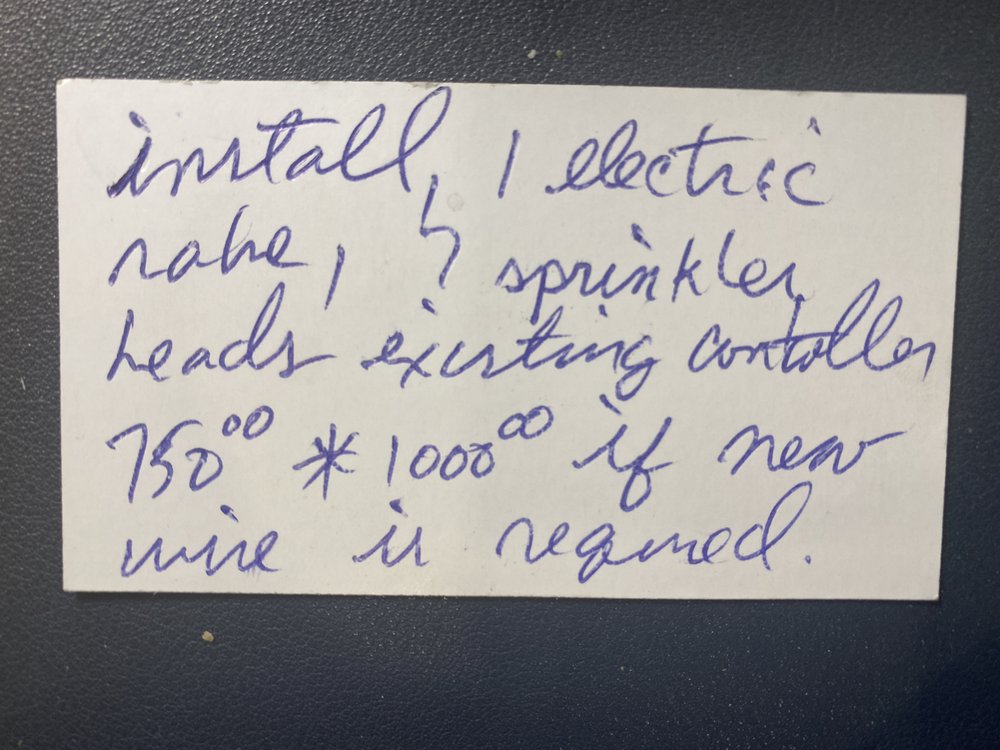 SPRINKLER SPECIALISTS Updated July 2024 809 Spring Lake Cir