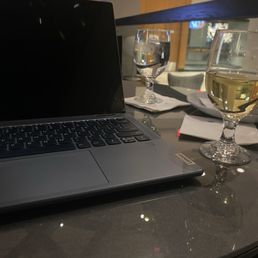 Laptop, wine, water, and ice cream is just out of view. Don't judge me!