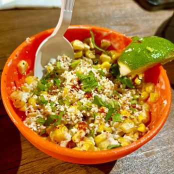 Taco Tuesdays Taqueria - Mexican corn in a cup - Tacos Near Me - Delray Beach, Florida