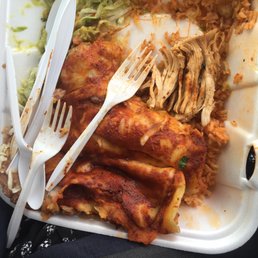 a meal in a styrofoam container a meal in a styrofoam container