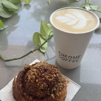 Chrome Coffee - A lavender latte and a sticky bun is a great way to start my day! - Coffee & Tea Near Me - Brentwood, California Chrome Coffee - A lavender latte and a sticky bun is a great way to start my day! - Coffee & Tea Near Me - Brentwood, California
