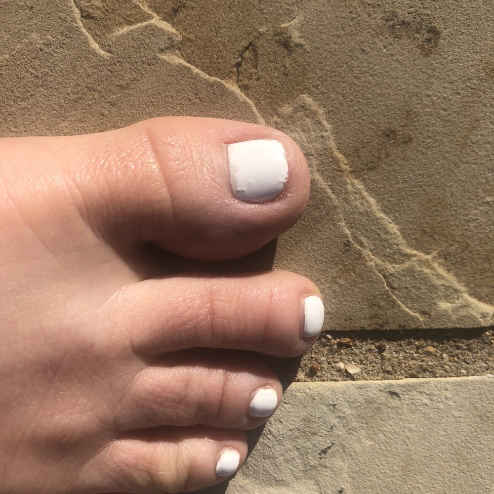 Bellagio Nails and Spa - Pedicure tech recommended "shellac" on my toes.  I paid an additional $15 for them to look like a child painted them. - Nail Salons Near Me - McKinney, Texas