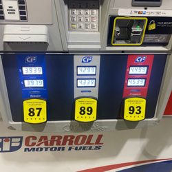 Carroll Fuel - Price discrepancy from the sign and at the pump