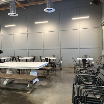 Cupcake & Espresso Bar - empty tables and chairs - Bakeries Near Me - Riverside, California